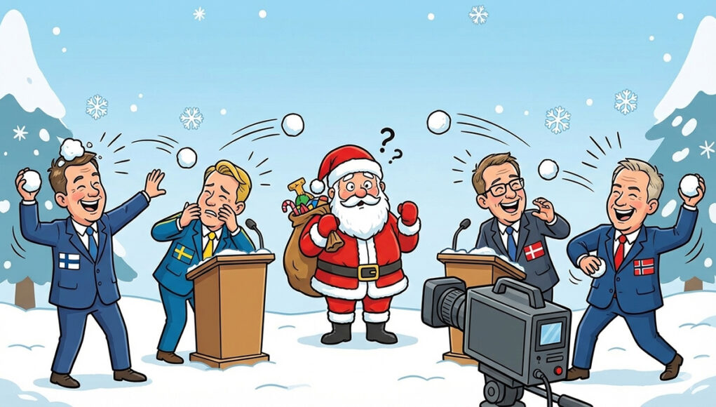 SneeuwbalgevechtOmWoonplaatsKerstman