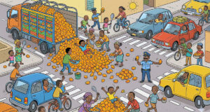 ๐ฒ๐ฑ๐ฅญ Zoetste file ooit! Straat verandert in een mango-glijbaan ๐๐ฆ