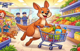 🇺🇸🦘 Shoppen als een kangoeroe? Wallaby Rex gaat los in de supermarkt!🛒