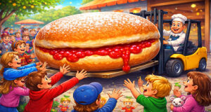 🇵🇱🥯 Hulp gezocht: Wie helpt mee deze reuzendonut op te eten? 🍩