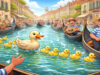 ๐ฎ๐น๐ฆ Waterfile in Venetiรซ! Eigenwijze eend legt het Canal Grande plat ๐ถ๐ฆ
