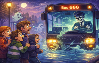 🇬🇧👻 Durf jij in te stappen? De mysterieuze Spookbus 666 in Engeland! 🚌