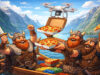 π³π΄π Hongerige Vikingen bestellen stiekem pizza… met een vliegende drone! π