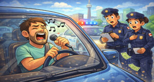 ๐จ๐ฆ๐ค Oeps! Boete voor hรฉรฉl vals zingen in de auto! ๐๐